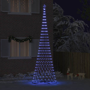 Albero di Natale LED con 550 LED Blu 160 x 160 x 500 cm Metallo 42018797