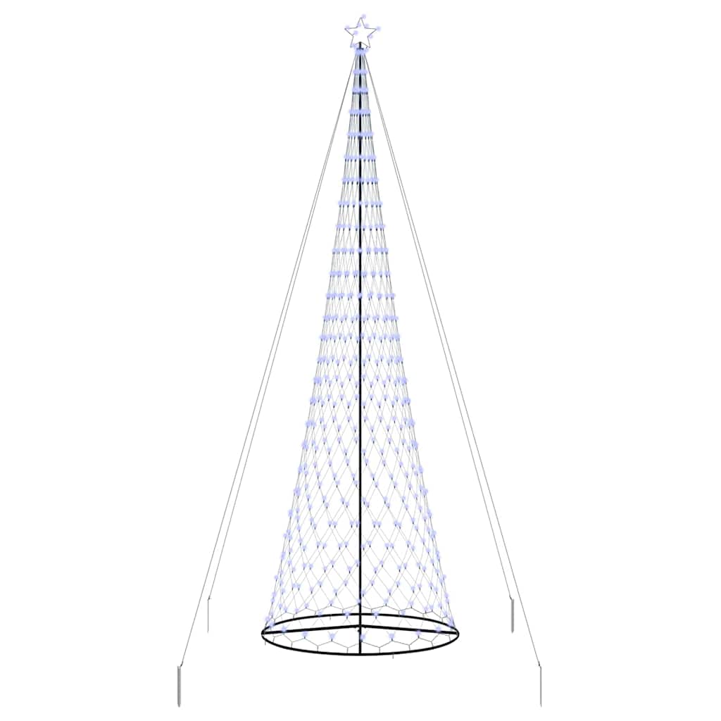 Albero di Natale LED con 550 LED Blu 160 x 160 x 500 cm Metallo 42018797