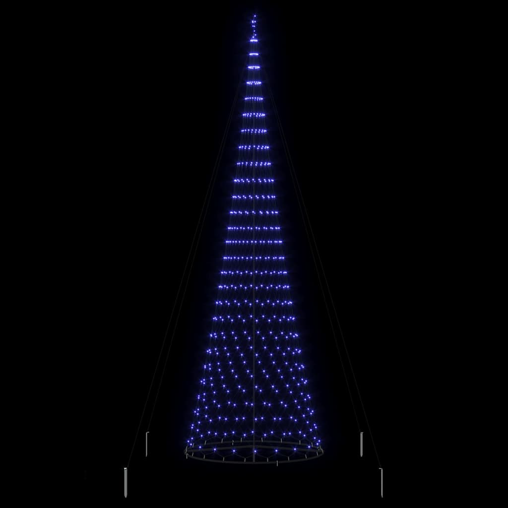 Albero di Natale LED con 550 LED Blu 160 x 160 x 500 cm Metallo 42018797