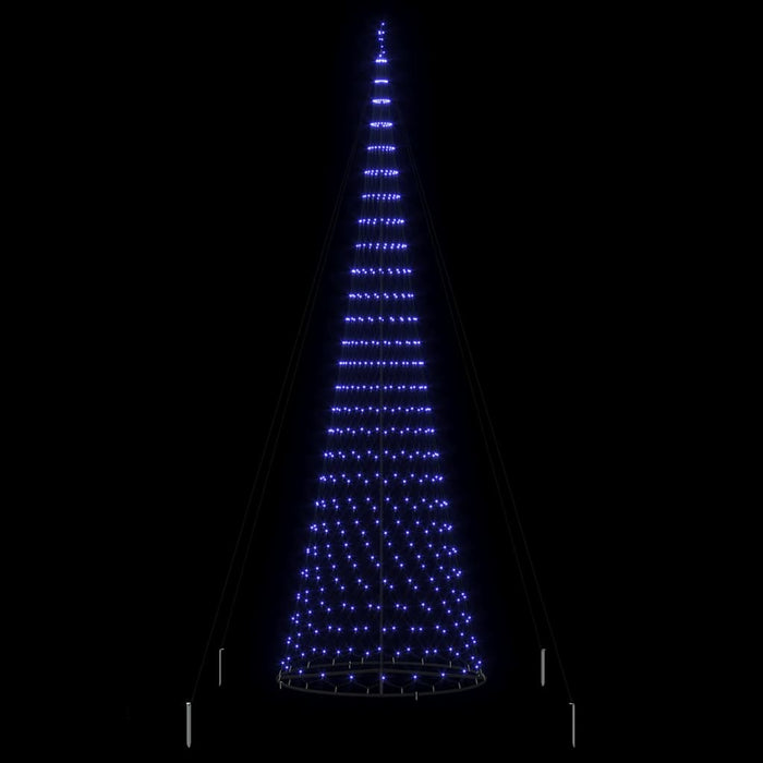 Albero di Natale LED con 550 LED Blu 160 x 160 x 500 cm Metallo 42018797