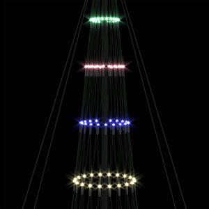 Albero di Natale LED Multicolore 160 x 160 x 500 cm Metallo 42018798
