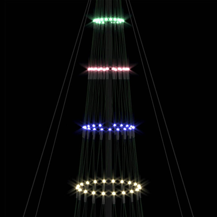 Albero di Natale LED Multicolore 160 x 160 x 500 cm Metallo 42018798