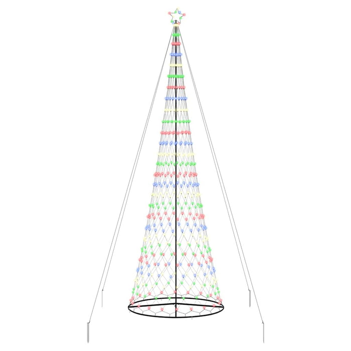 Albero di Natale LED Multicolore 160 x 160 x 500 cm Metallo 42018798