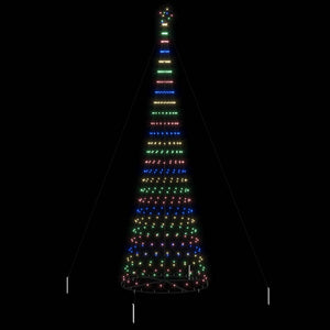 Albero di Natale LED Multicolore 160 x 160 x 500 cm Metallo 42018798