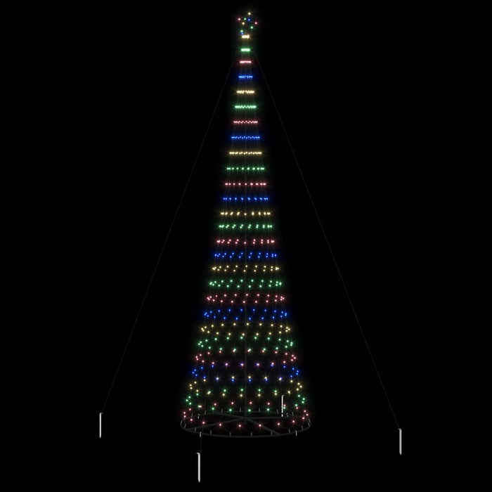 Albero di Natale LED Multicolore 160 x 160 x 500 cm Metallo 42018798