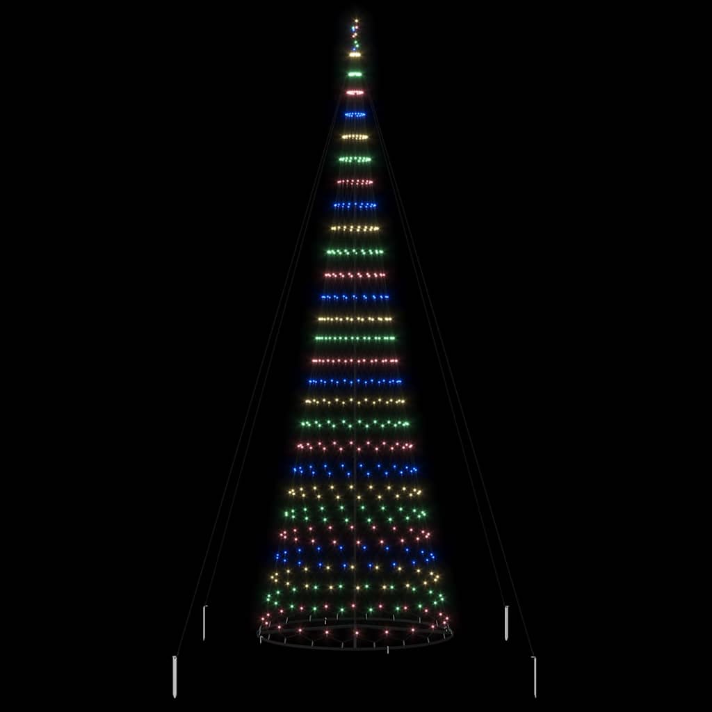 Albero di Natale LED Multicolore 160 x 160 x 500 cm Metallo 42018798