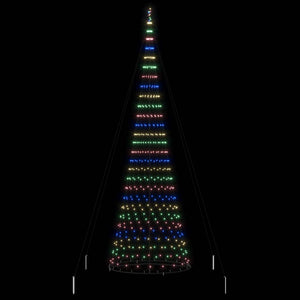 Albero di Natale LED Multicolore 160 x 160 x 500 cm Metallo 42018798
