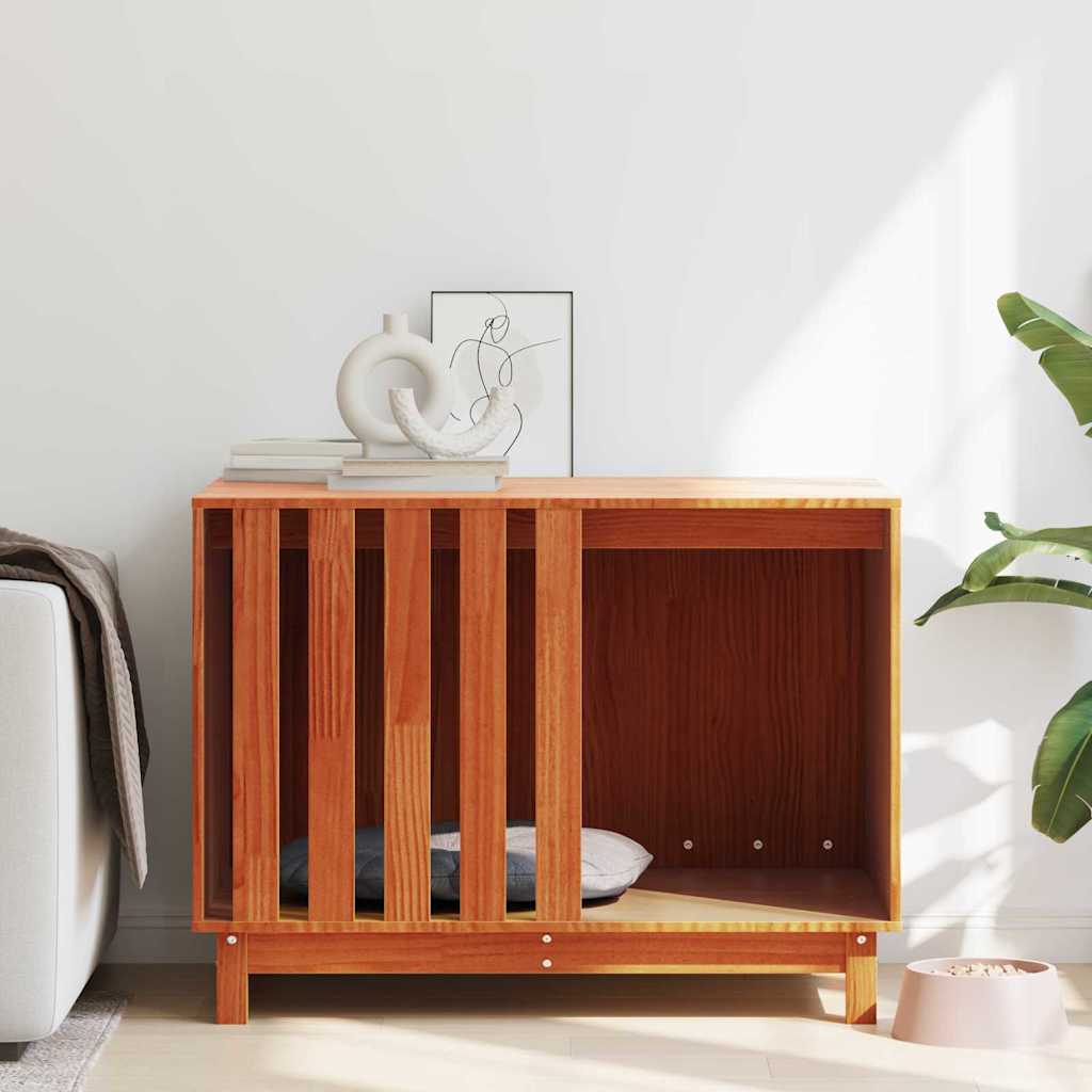 Cuccia per cani Marrone cerato 90 x 60 x 67 cm Pino massello 869961