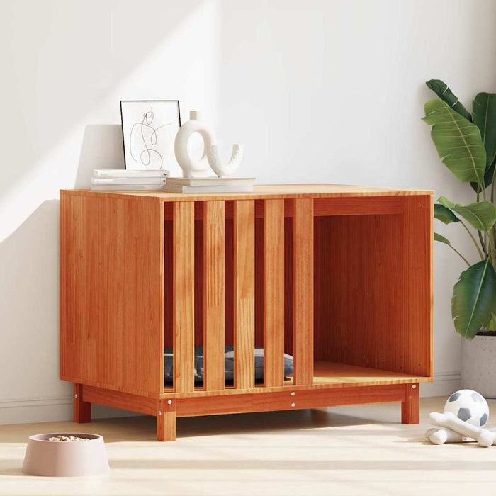 Cuccia per cani Marrone cerato 90 x 60 x 67 cm Pino massello 869961