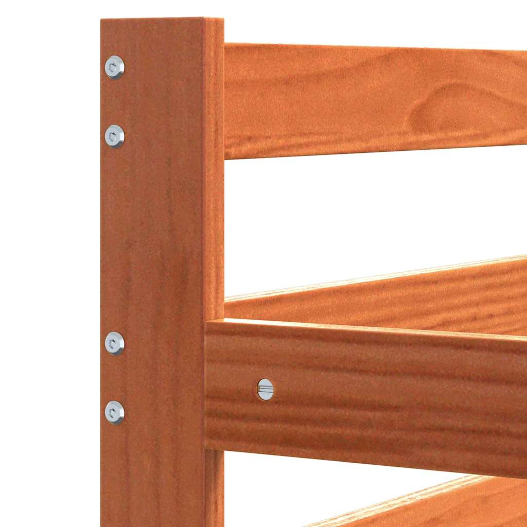 Letto Giorno con testiera Marrone cerato Pino massello 877048