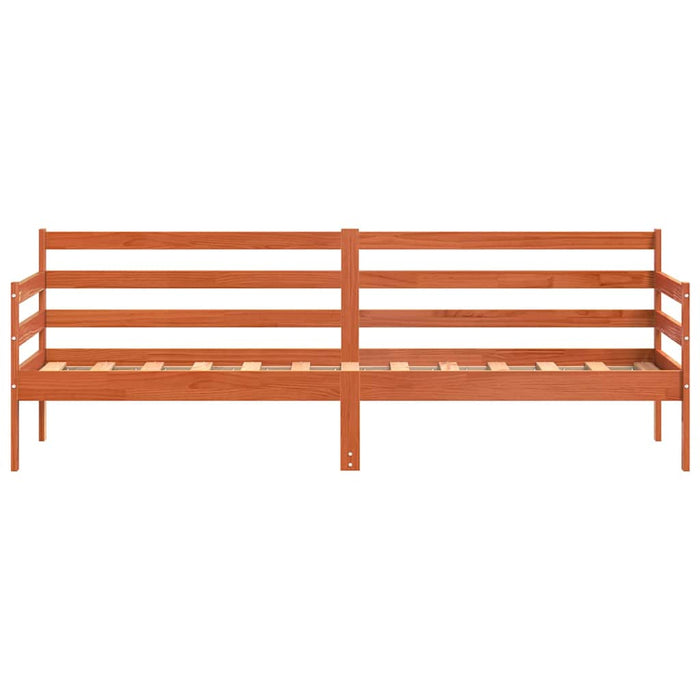 Letto Giorno con testiera Marrone cerato Pino massello 877048