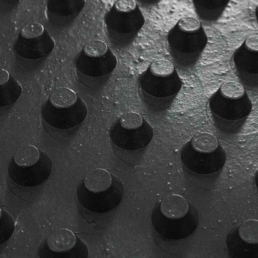 Foglio di drenaggio Nero 0,5 x 10 m HDPE 42019911