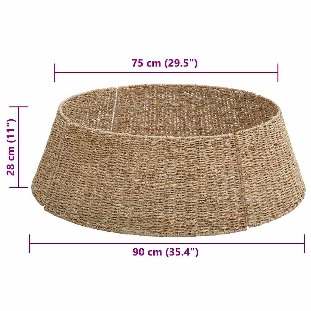 Collare per Albero di Natale Marrone 90 x 90 x 28 cm seagrass 42020170