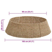 Collare per Albero di Natale Marrone 105 x 105 x 28 cm seagrass 42020171