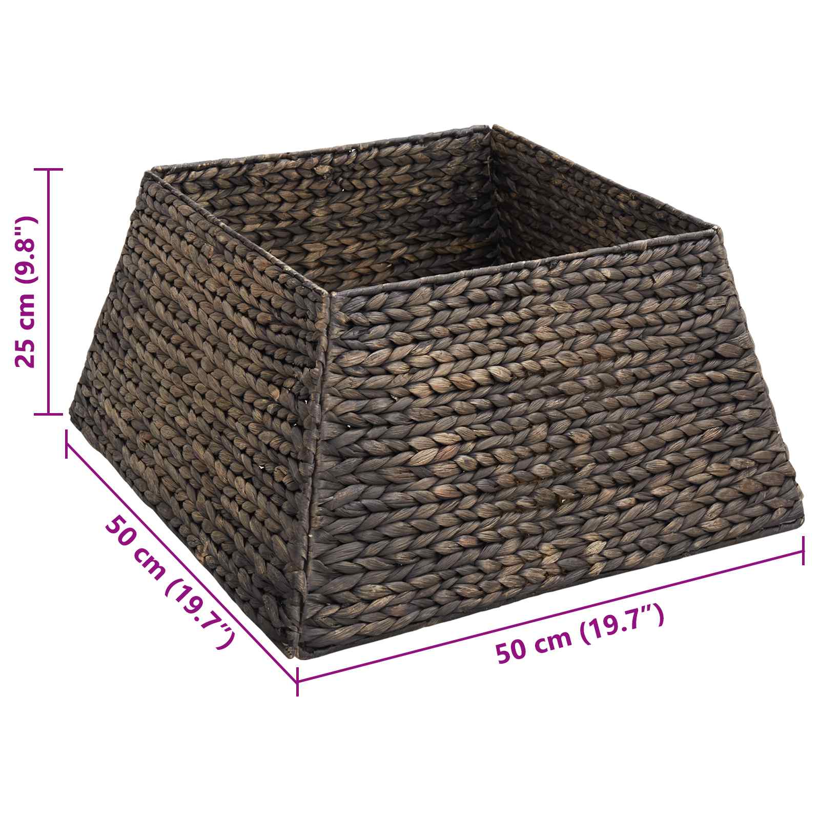 Collare per Albero di Natale Nero 50 x 50 x 25 cm 42020175