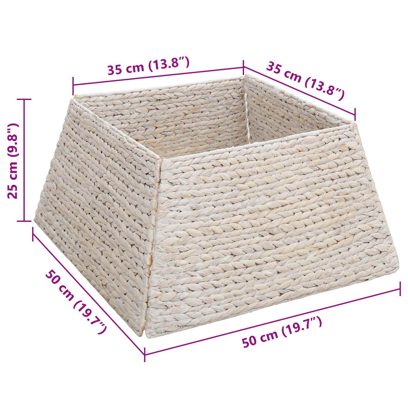 Collare per Albero di Natale Bianco 50 x 50 x 25 cm 42020178