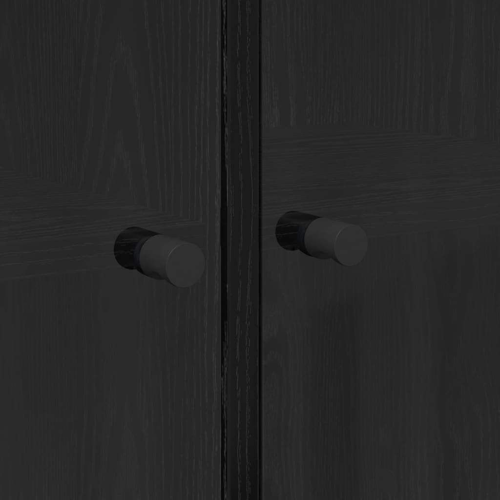 Credenza Rovere Nero 68 x 37 x 142 cm Legno multistrato 3402631