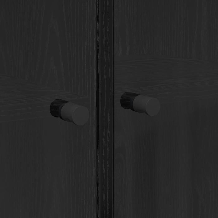 Credenza Rovere Nero 68 x 37 x 142 cm Legno multistrato 3402631