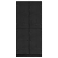Credenza Rovere Nero 68 x 37 x 142 cm Legno multistrato 3402631