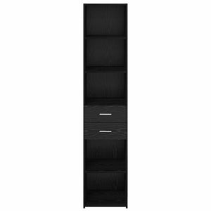 Credenza Rovere Nero 40 x 42,5 x 185 cm Legno multistrato 3402637