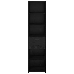 Credenza Rovere Nero 45 x 42,5 x 185 cm Legno multistrato 3402640