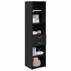 Credenza Rovere Nero 45 x 42,5 x 185 cm Legno multistrato 3402640