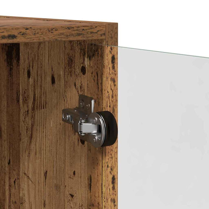 Credenza 2 pz-Set di 2 Buffet-Armadio da cucina Legno vecchio 136 x 37 x 142 cm