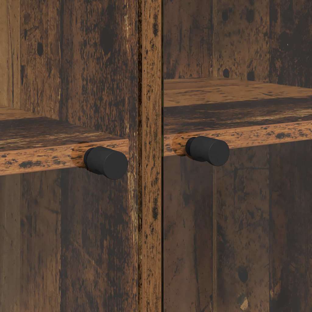 Credenza 2 pcs Legno vecchio 136 x 37 x 142 cm 3402644