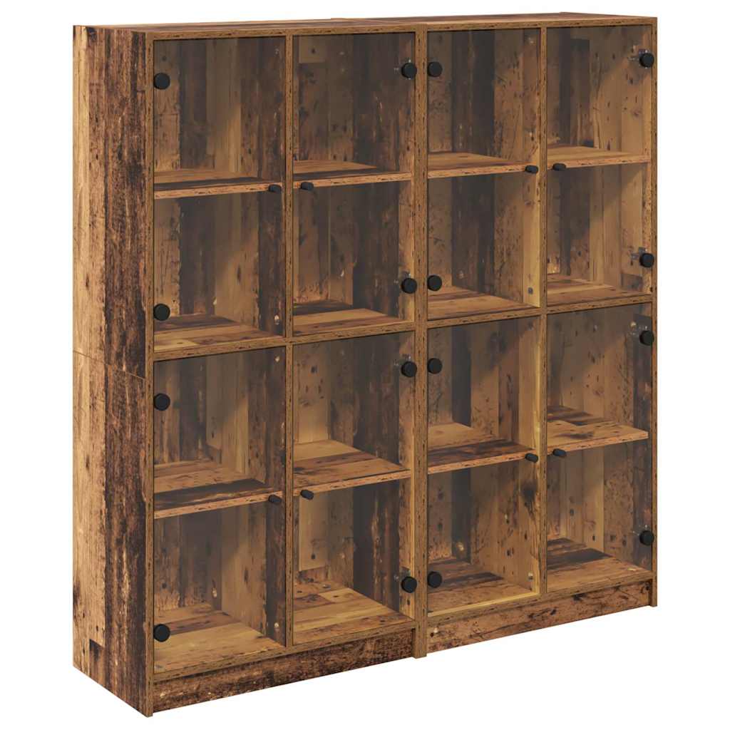 Credenza 2 pcs Legno vecchio 136 x 37 x 142 cm 3402644