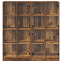 Credenza 2 pcs Legno vecchio 136 x 37 x 142 cm 3402644