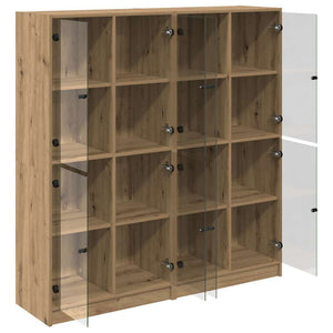 Credenza 2 pcs Rovere artigianale 136 x 37 x 142 cm 3402645