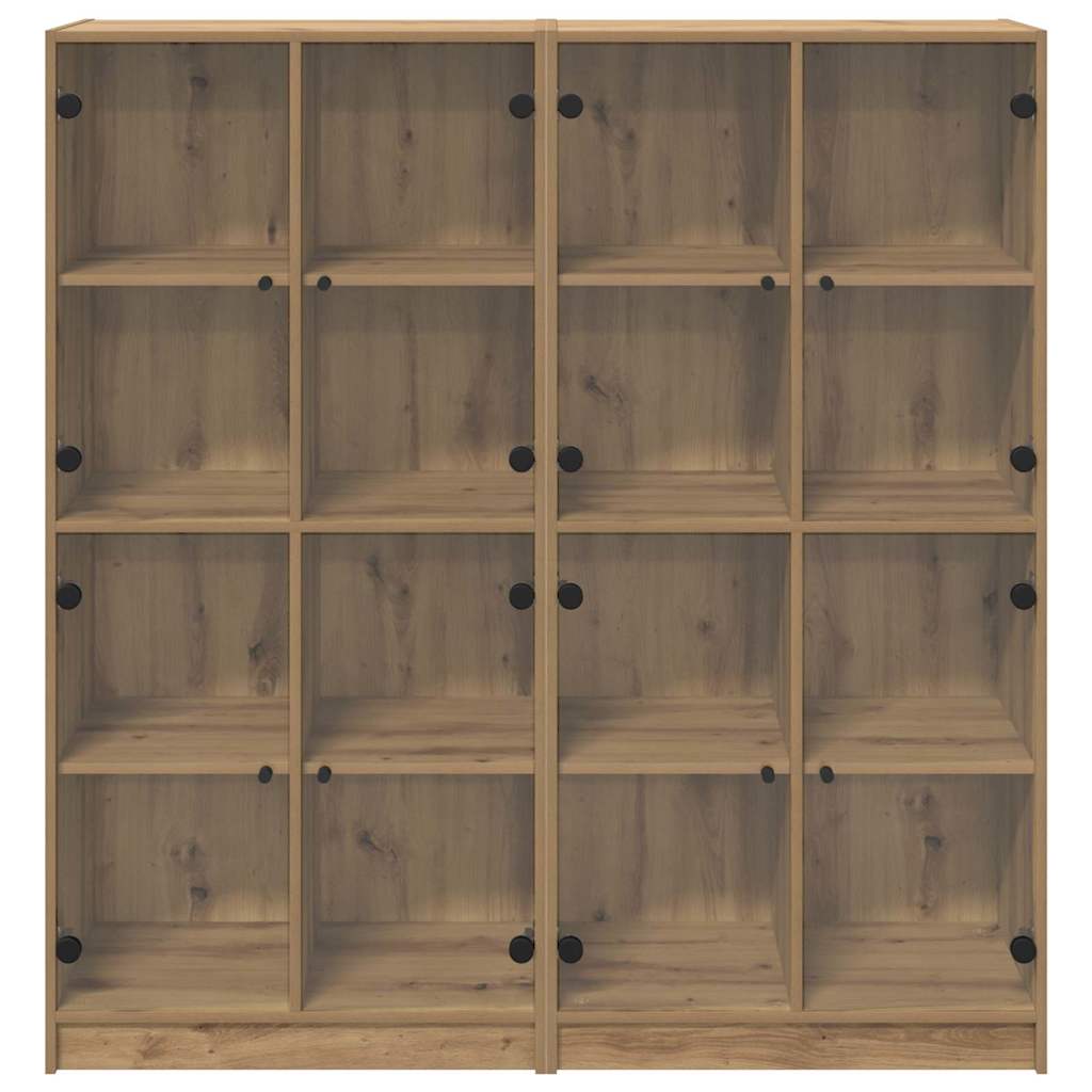 Credenza 2 pcs Rovere artigianale 68 x 37 x 142 cm