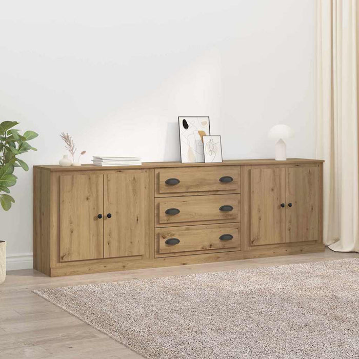 Sideboards 3 pcs Legno vecchio 210 x 35,5 x 67,5 cm 3402647