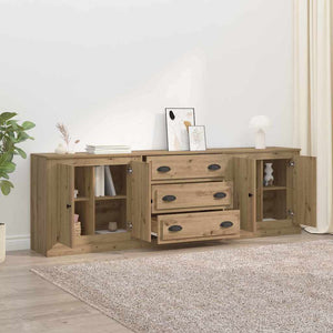 Sideboards 3 pcs Legno vecchio 210 x 35,5 x 67,5 cm 3402647