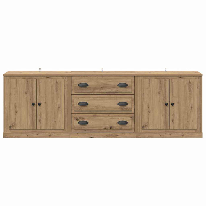 Sideboards 3 pcs Legno vecchio 210 x 35,5 x 67,5 cm 3402647