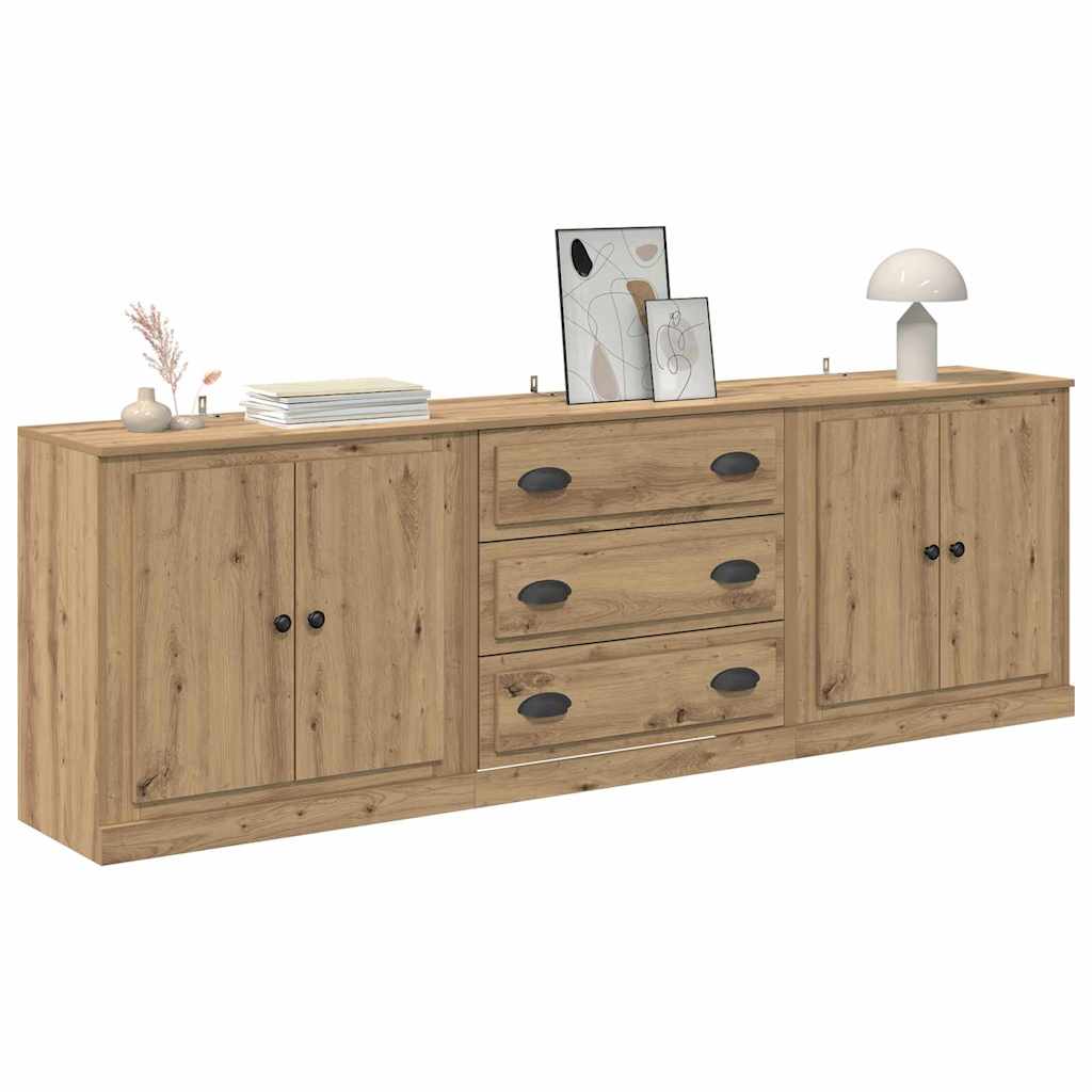 Sideboards 3 pcs Legno vecchio 210 x 35,5 x 67,5 cm 3402647