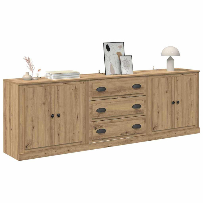Sideboards 3 pcs Legno vecchio 210 x 35,5 x 67,5 cm 3402647