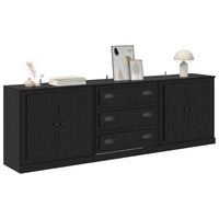 Sideboards con cassetto 3 pcs Rovere Nero 70 x 35,5 x 67,5 cm 3402649