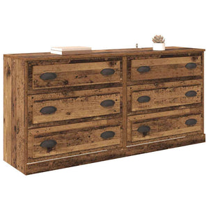 Sideboards con cassetto 2 pcs Legno vecchio 70 x 35,5 x 67,5 cm 3402653