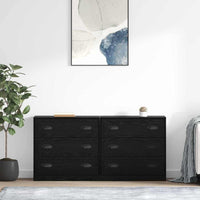 Sideboards con cassetto 2 pcs Rovere Nero 70 x 35,5 x 67,5 cm 3402655