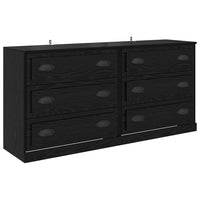 Sideboards con cassetto 2 pcs Rovere Nero 70 x 35,5 x 67,5 cm 3402655