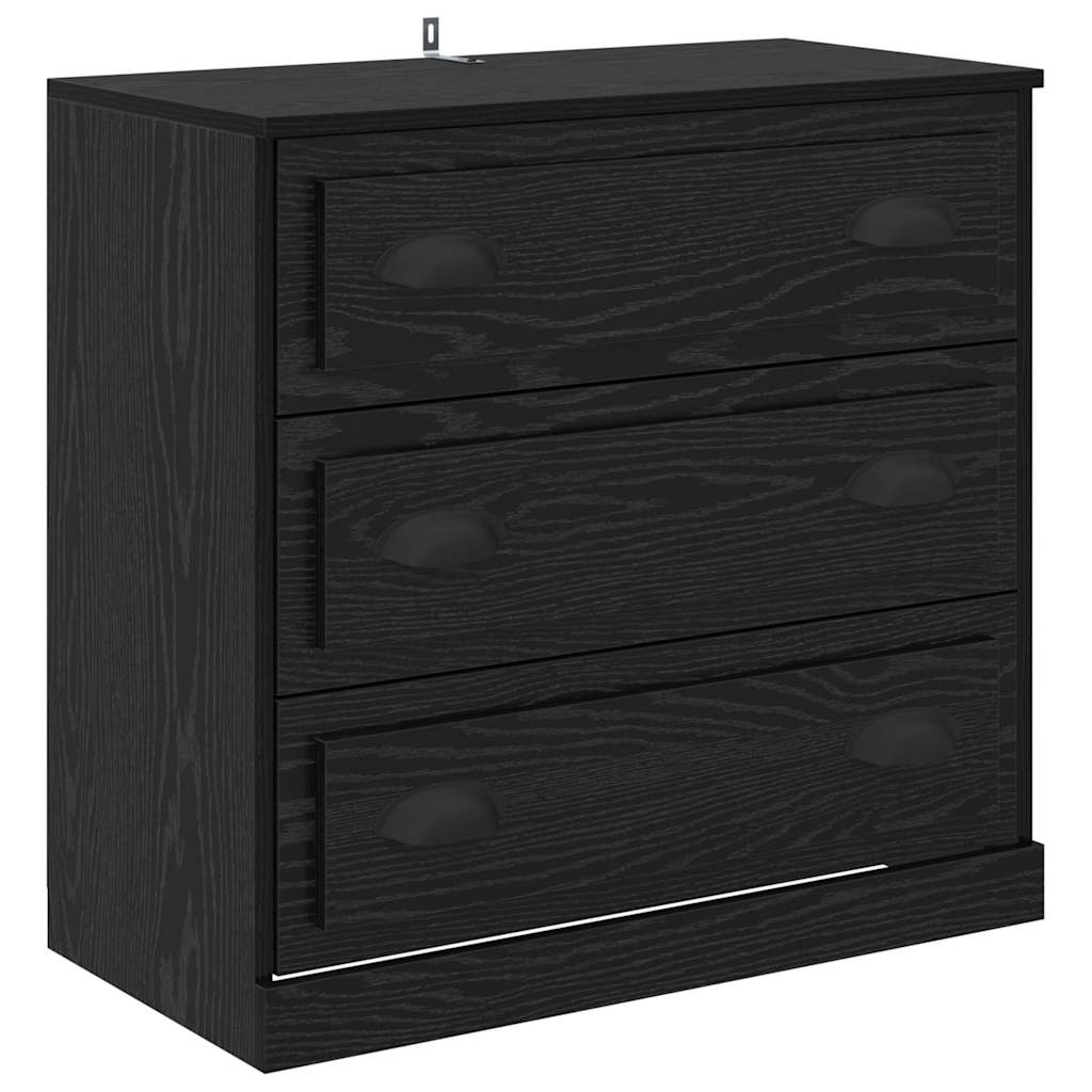 Sideboards con cassetto 2 pcs Rovere Nero 70 x 35,5 x 67,5 cm 3402655