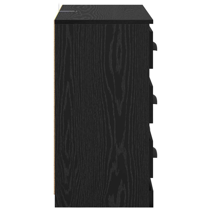 Sideboards con cassetto 2 pcs Rovere Nero 70 x 35,5 x 67,5 cm 3402655