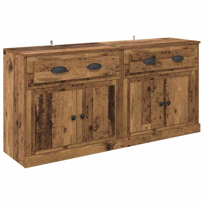 Sideboards con cassetto 2 pcs Legno vecchio 70 x 35,5 x 67,5 cm 3402659