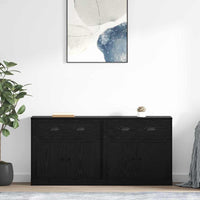Sideboards con cassetto 2 pcs Rovere Nero 70 x 35,5 x 67,5 cm 3402661
