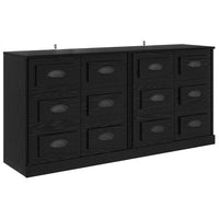 Sideboards con cassetto 2 pcs Rovere Nero 70 x 35,5 x 67,5 cm 3402667