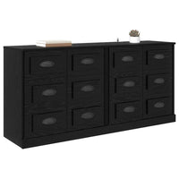 Sideboards con cassetto 2 pcs Rovere Nero 70 x 35,5 x 67,5 cm 3402667
