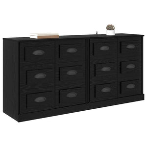 Sideboards con cassetto 2 pcs Rovere Nero 70 x 35,5 x 67,5 cm 3402667