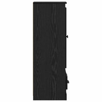 Credenza con cassetto 3 pcs Rovere Nero Legno multistrato 3402673