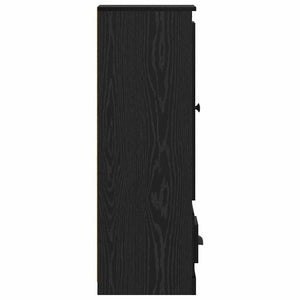 Credenza con cassetto 3 pcs Rovere Nero Legno multistrato 3402673